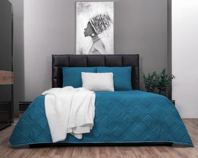 Zydante Home® - Bedsprei Incl. 2 Hoezen - 220x240 cm + 2 * 60x70 cm kussenslopen - Blauw