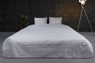 Zydante Home® - Bedsprei Incl. 2 Hoezen - 220x240 cm + 2 * 60x70 cm kussenslopen - Zilver
