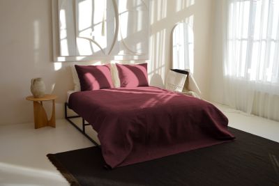 Zydante Home® - Bedsprei Incl. 2 Hoezen - 220x240 cm + 2 * 60x70 cm kussenslopen - Bordeaux Rood